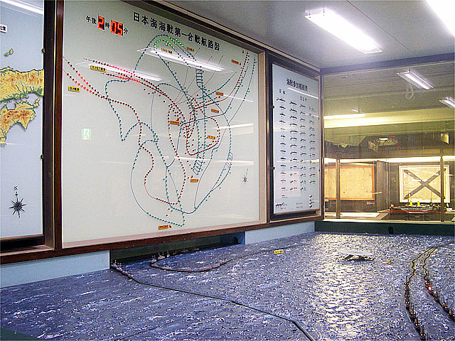 日本海海戦のパノラマ模型